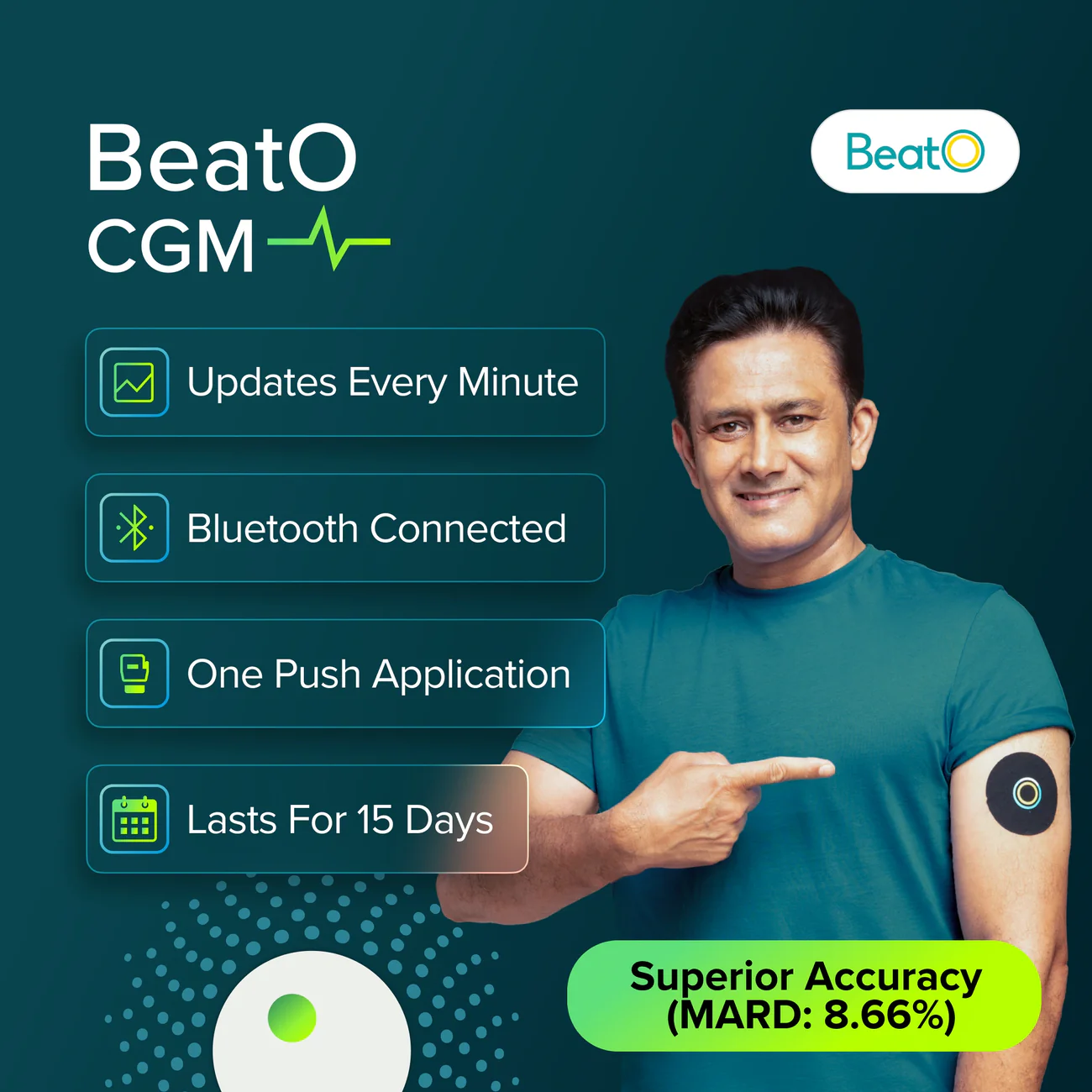BeatO CGM Glucose Monitor — image 1 of 4
