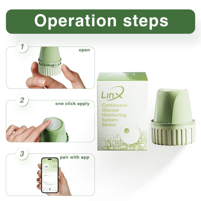 LinX CGM Smart Continuous Glucose Monitoring