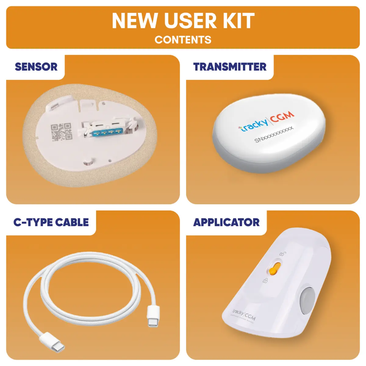 Tracky Continuous Glucose Monitoring (CGM) Kit