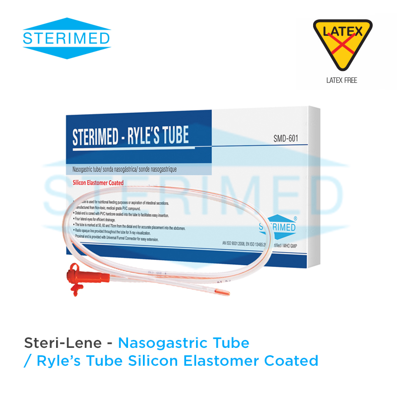 Steri-Lene – Nasogastric Tube / Ryle’s Tube Silicon Elastomer Coated